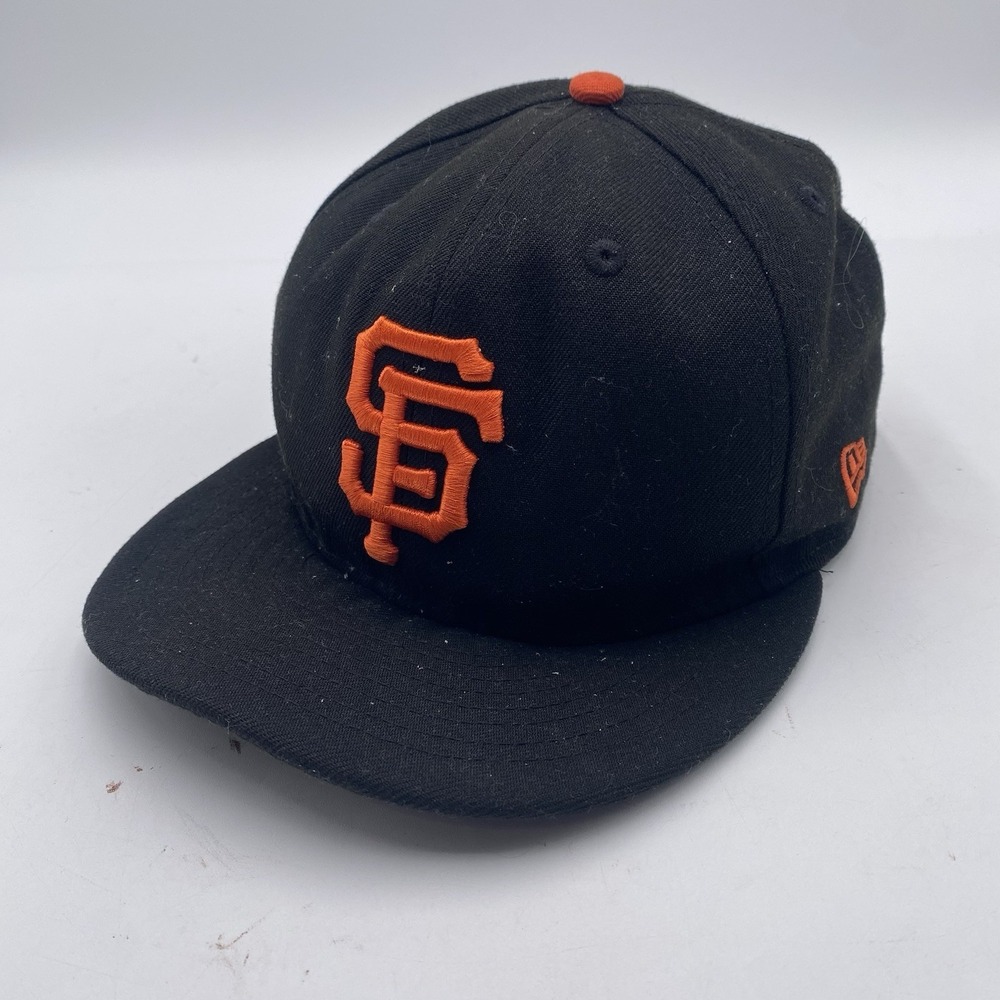 San Francisco Giants Hat New Era 59fifty Black Fitted Size 7 3/8 On Field